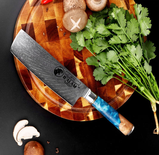 Ya'ax - Nakiri Knife 7 inches/ 18 centimeters.
