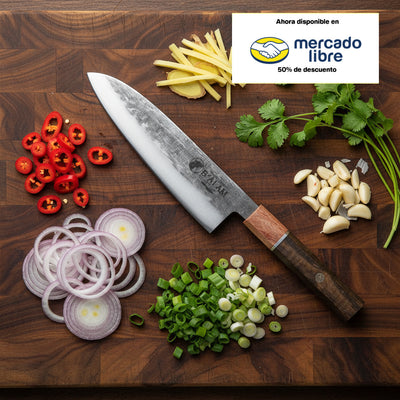 Lak’in - Cuchillo Santoku Chef 7 pulgadas/ 18 centimetros