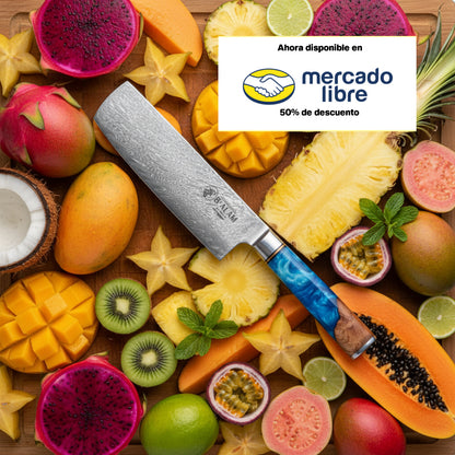 Ya’ax - Cuchillo Nakiri 7 pulgadas/ 18 centimetros.