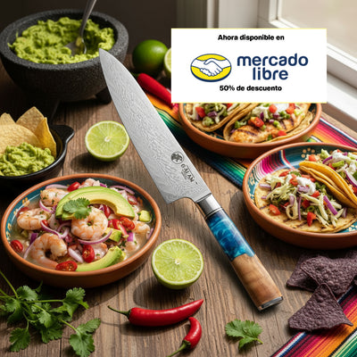 Ya’ax - Cuchillo de chef 8 pulgadas/ 20 centimetros.